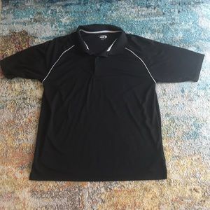 MTA sport black polo